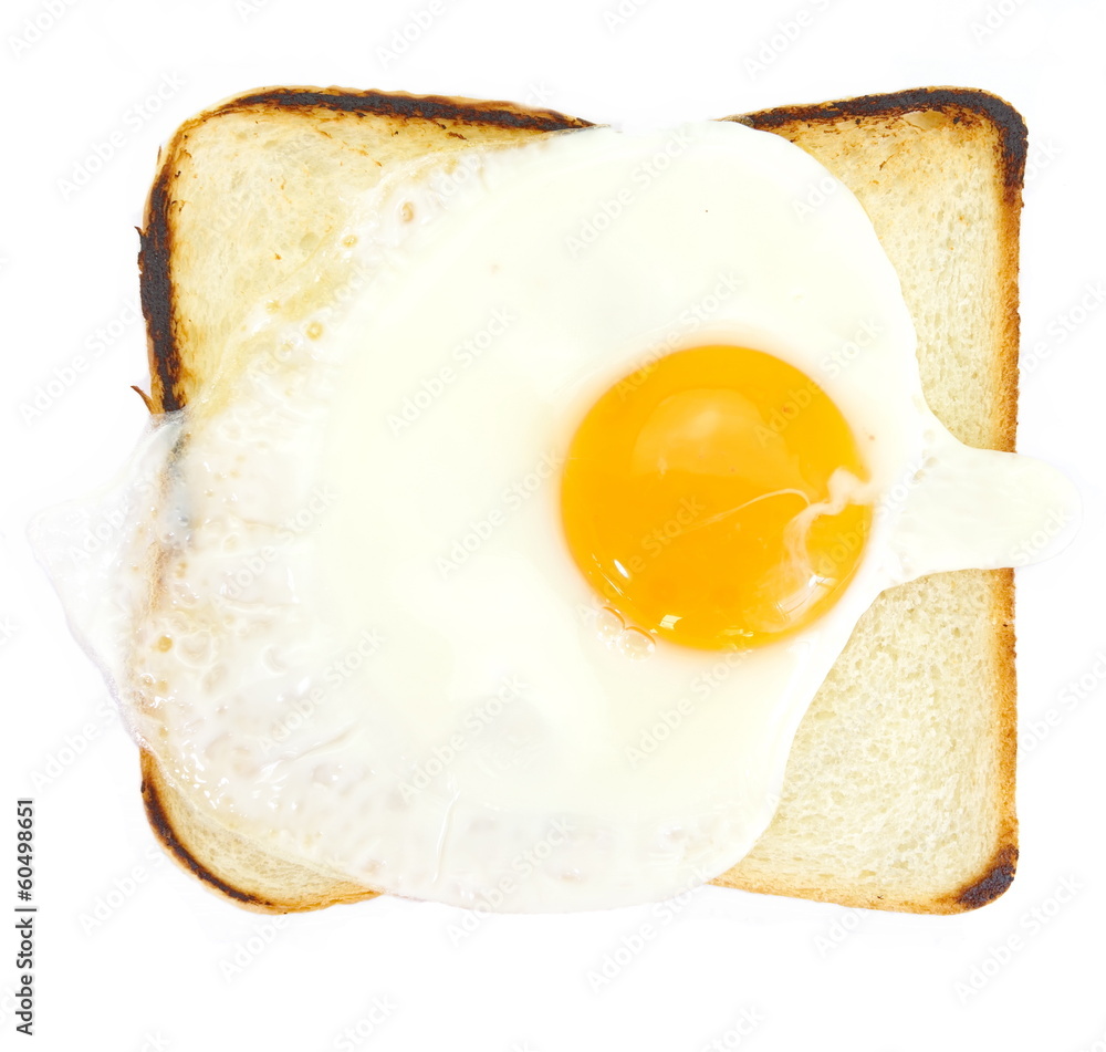 toast with fried egg