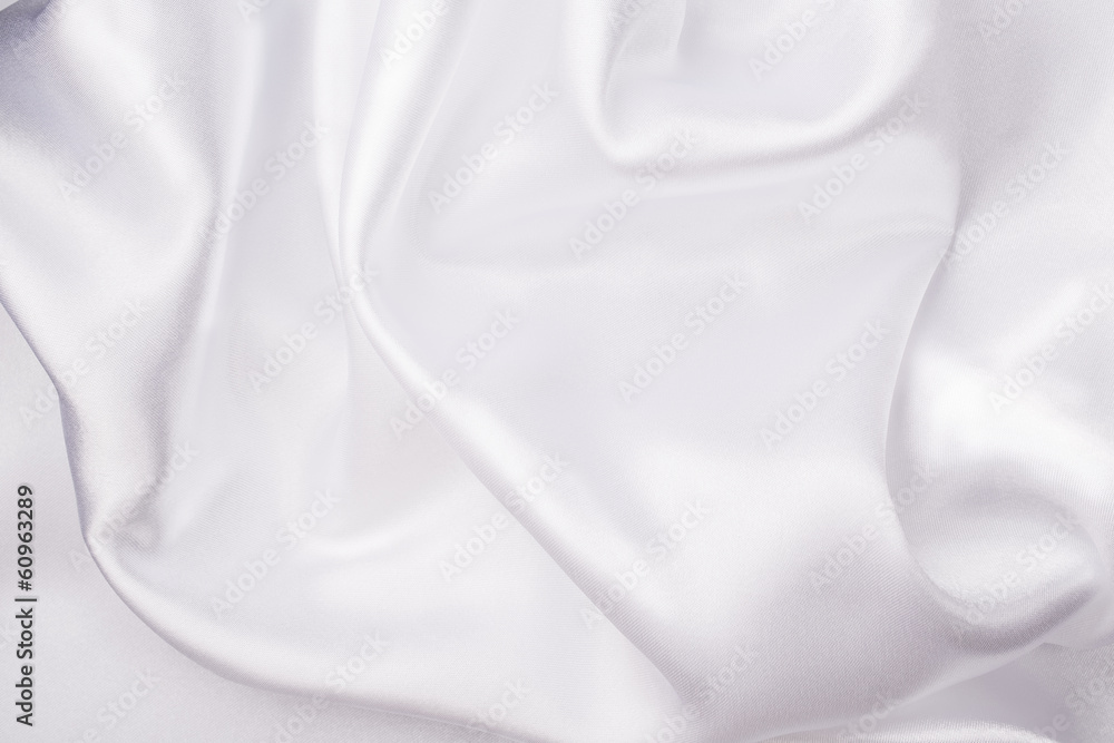 White silk fabric background