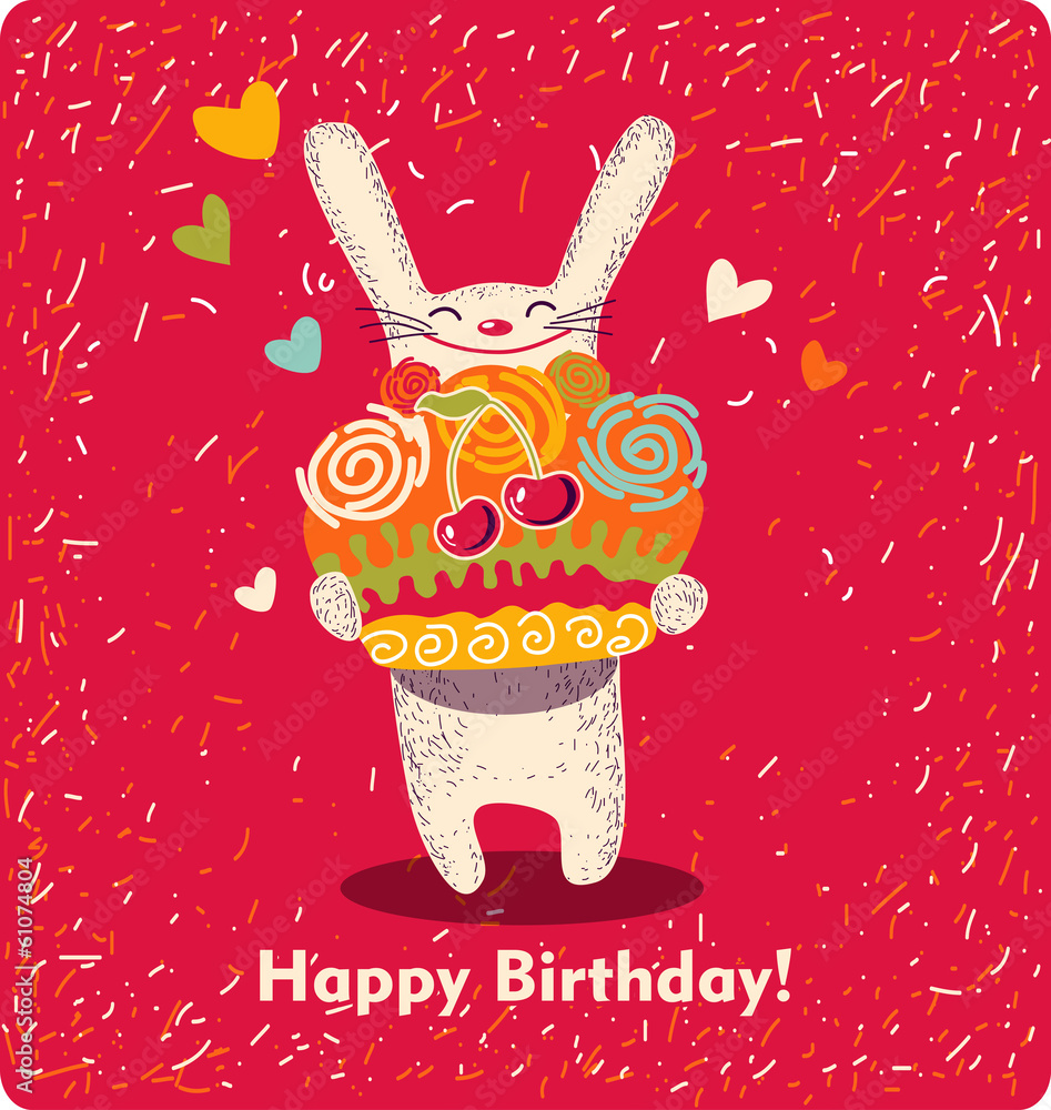 Vector illustration Happy Birthday!