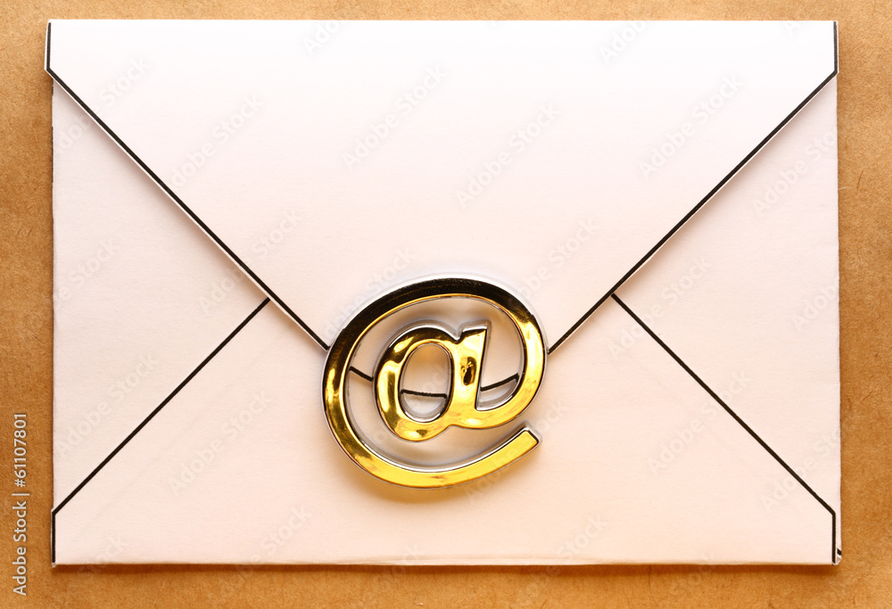 Email sign on envelope