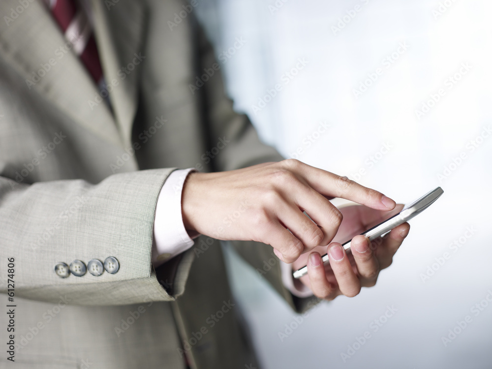 businessperson using cellphone