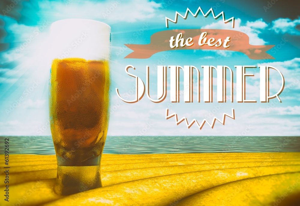 The best summer sign with beer glass