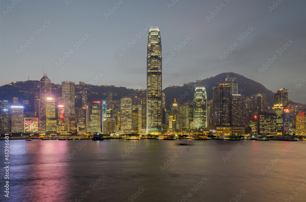 Hong Kong at night