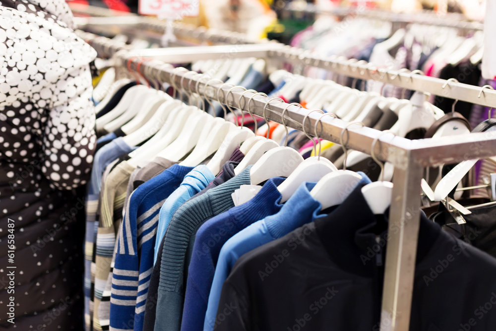 Fashion clothing rack display