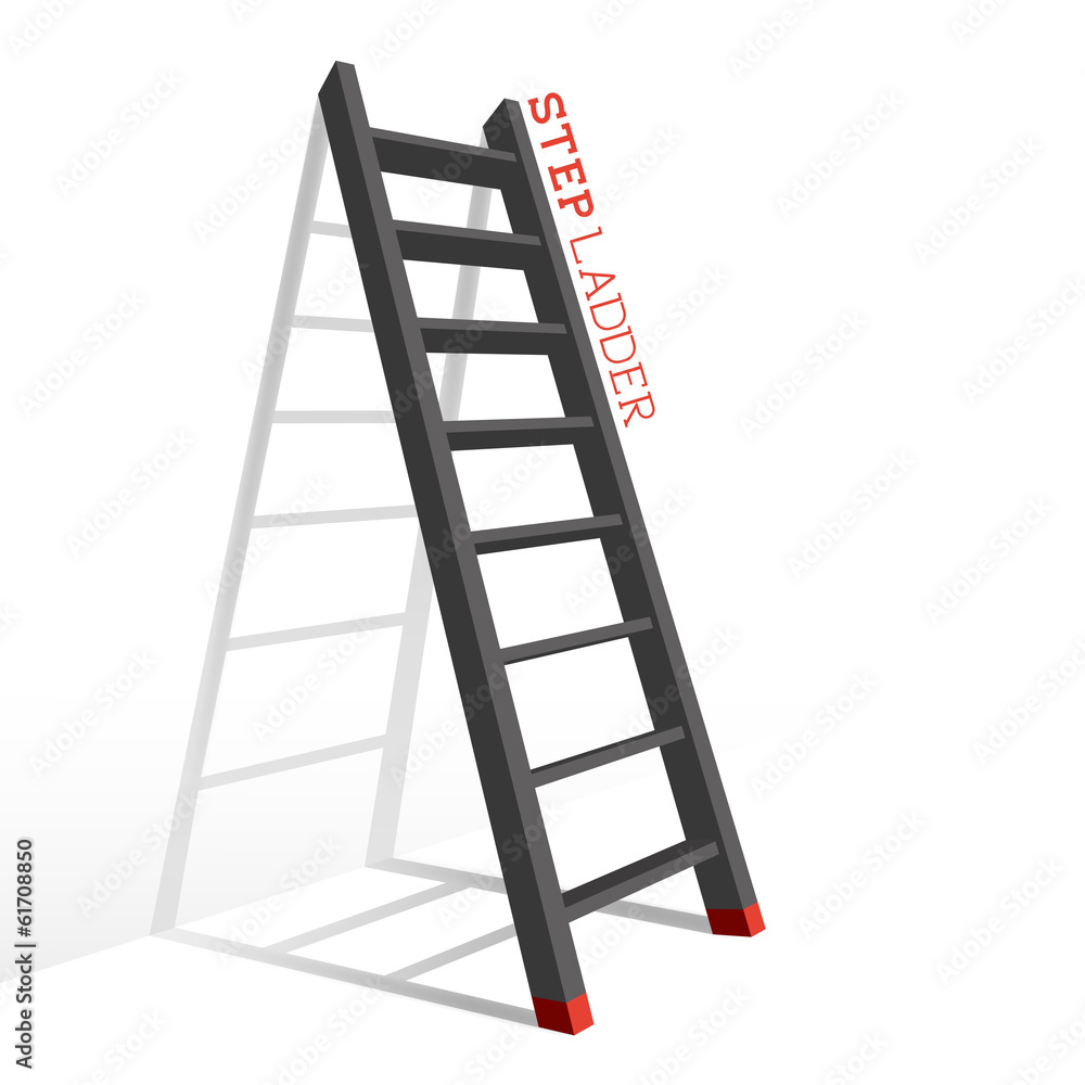 Metal Step Ladder Vector