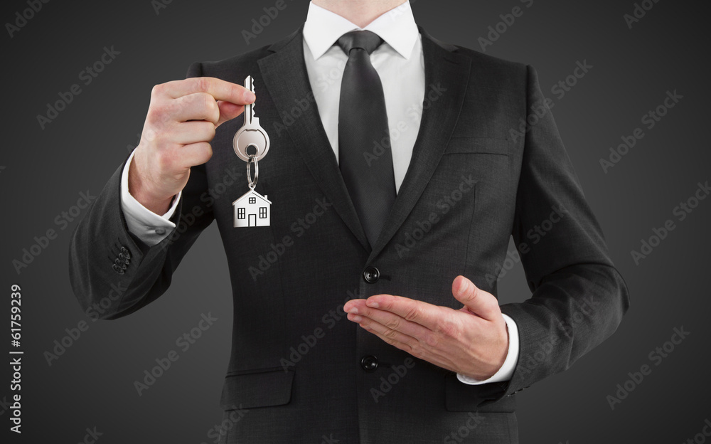 man gives key