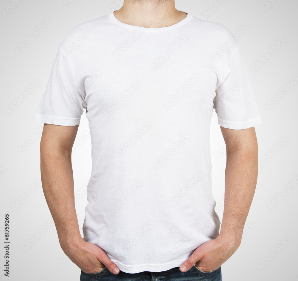 man in white t-shirt