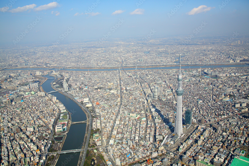 スカイツリー・空撮