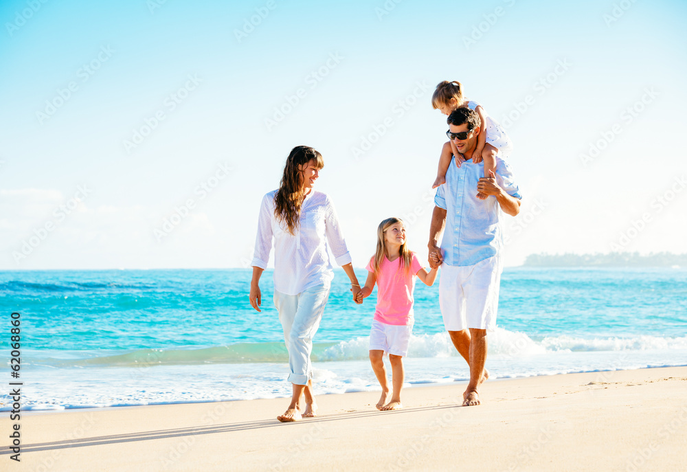 Happy Family on the Beach