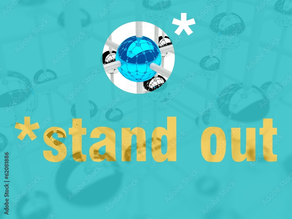 Stand out from the crowd, unique leader individualist