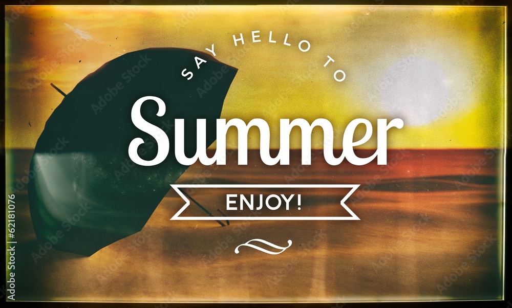 Say hello to summer, vintage poster