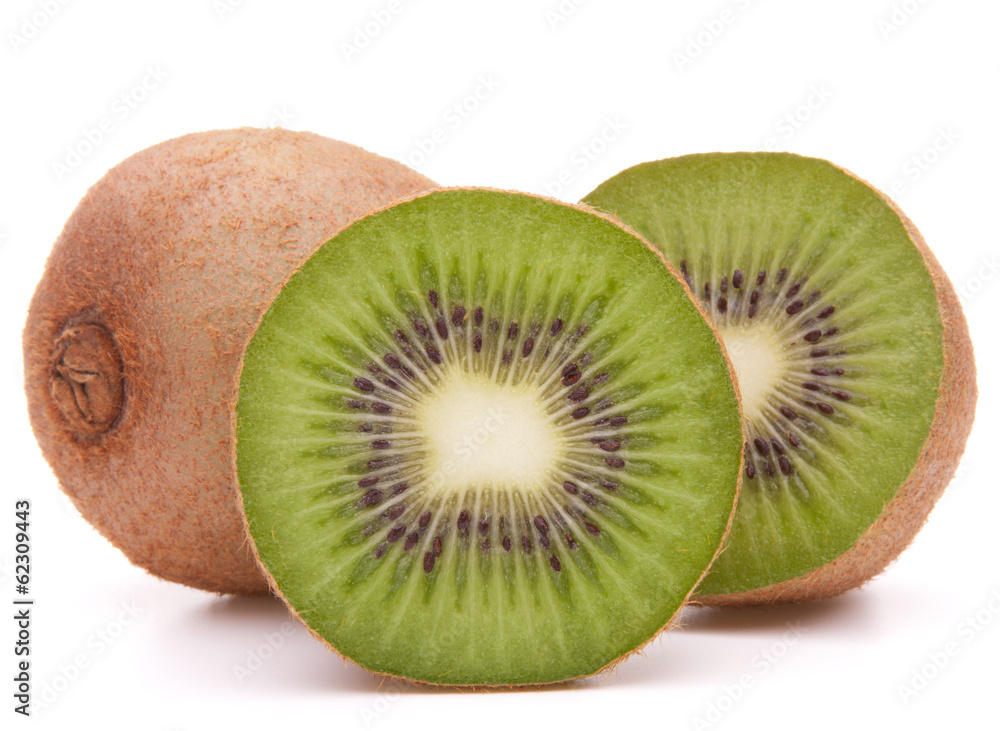 Sliced kiwi fruit half