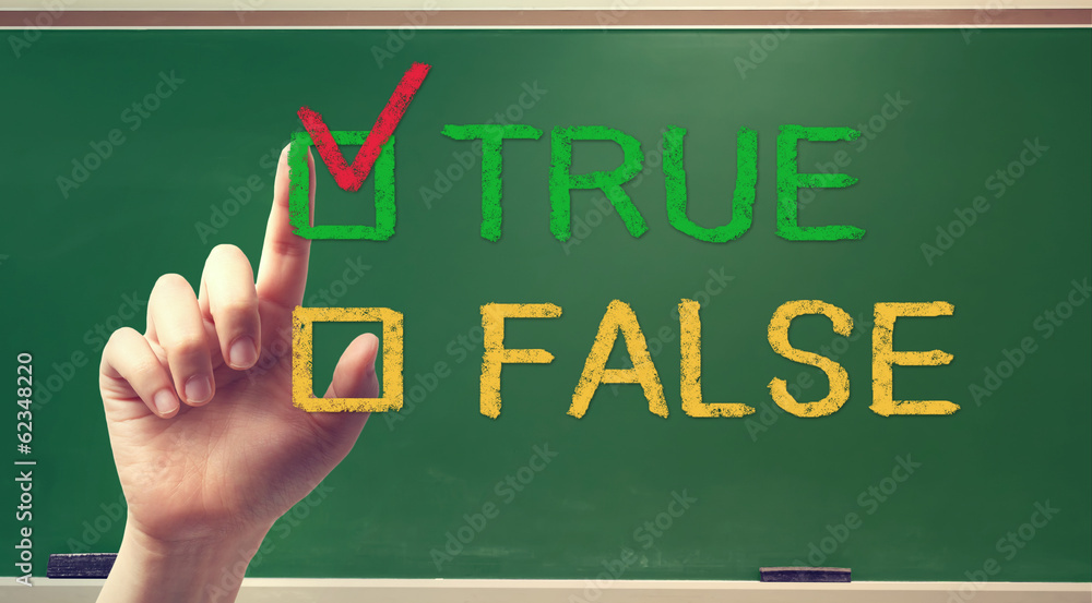 用手勾选TRUE或FALSE复选框