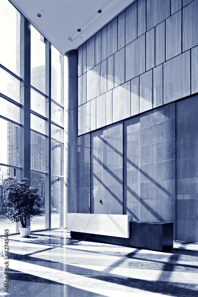 empty hall in the modern office building.