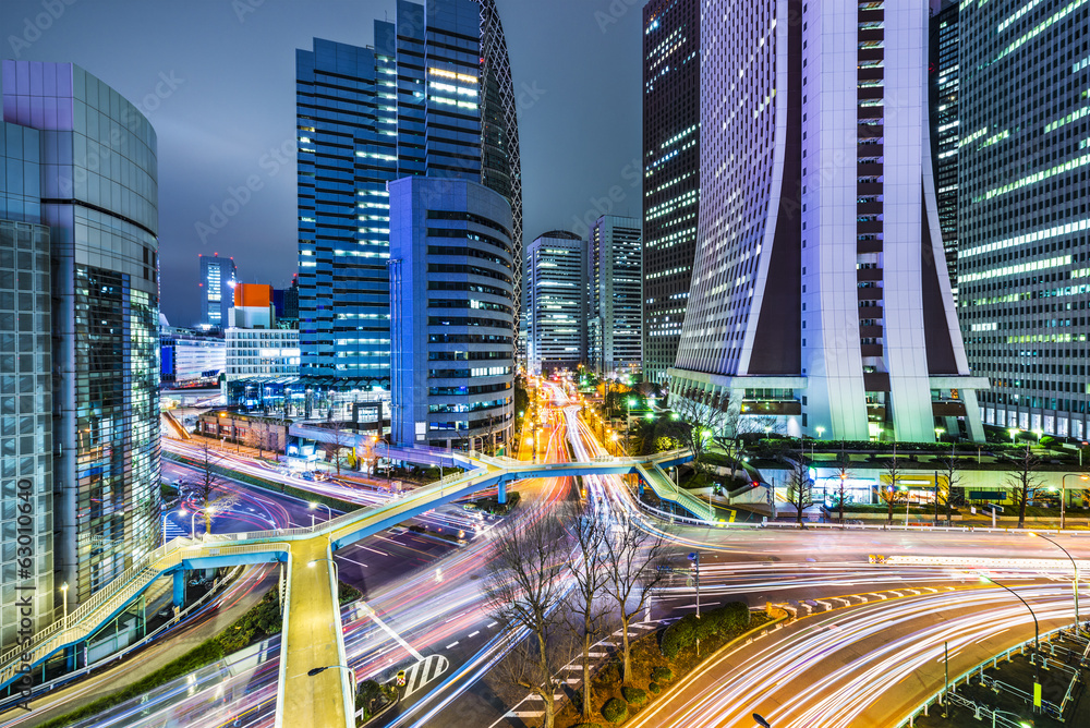 日本东京新宿摩天大楼西区