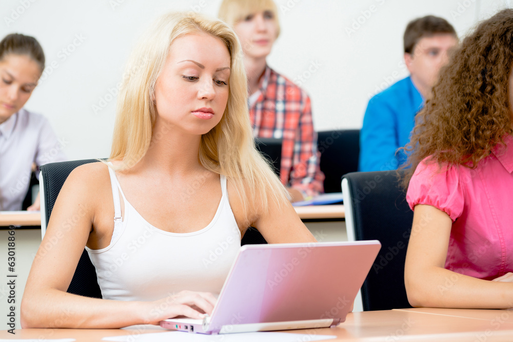 students in the classroom