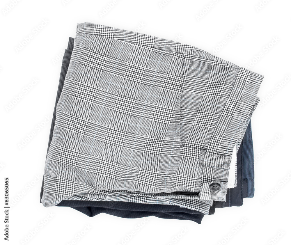 stack of clothing isolated on white