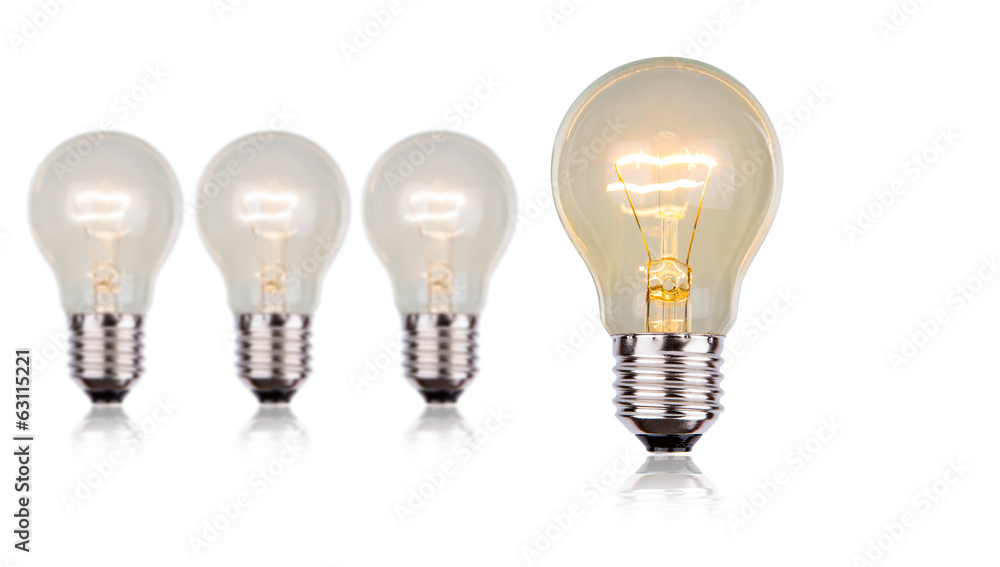 Light Bulb isolated on white background