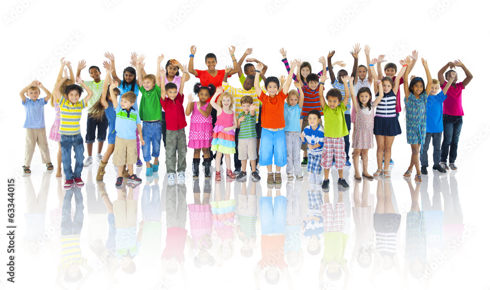 Group of Children Celebrating