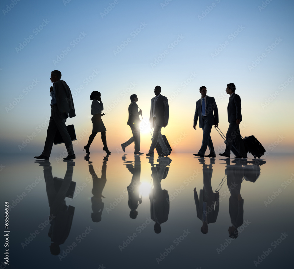 Group of Business People Traveling