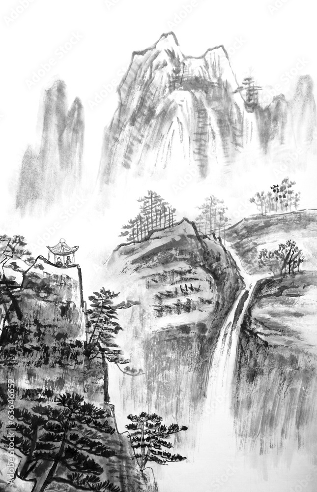 中国画，山水