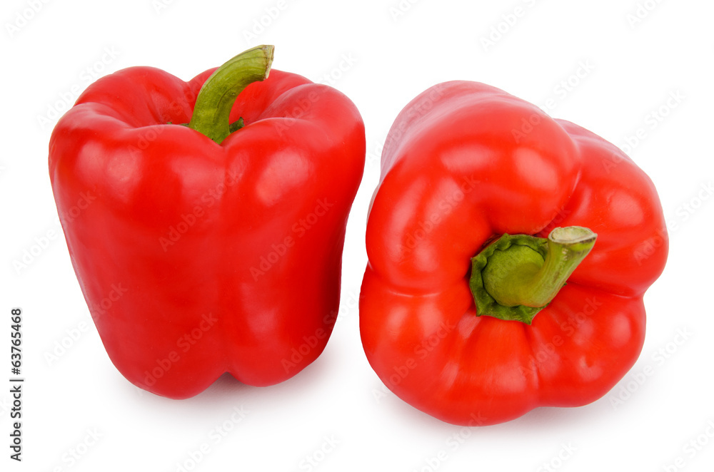 red pepper isolated on white background