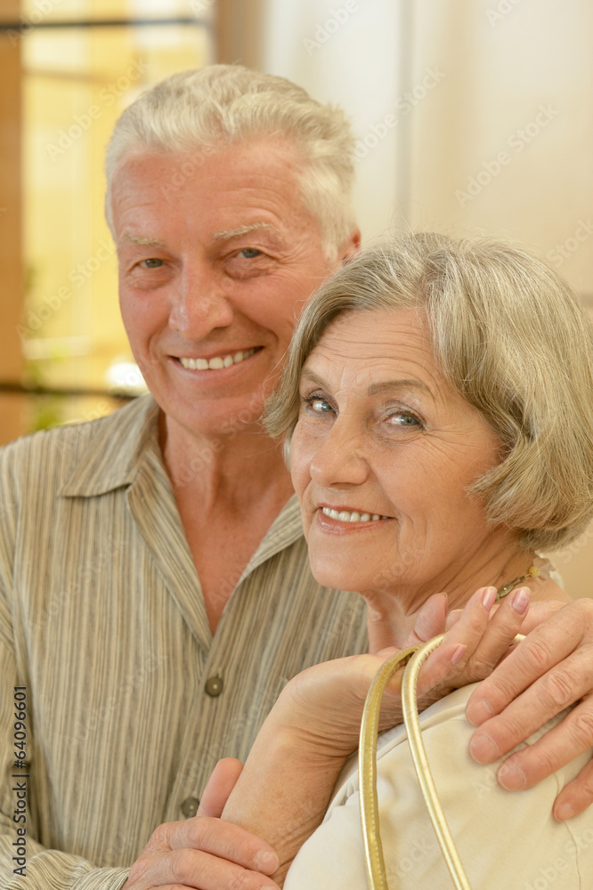 Beautiful smiling senior couple