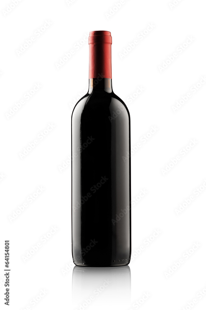 Red wine bottle