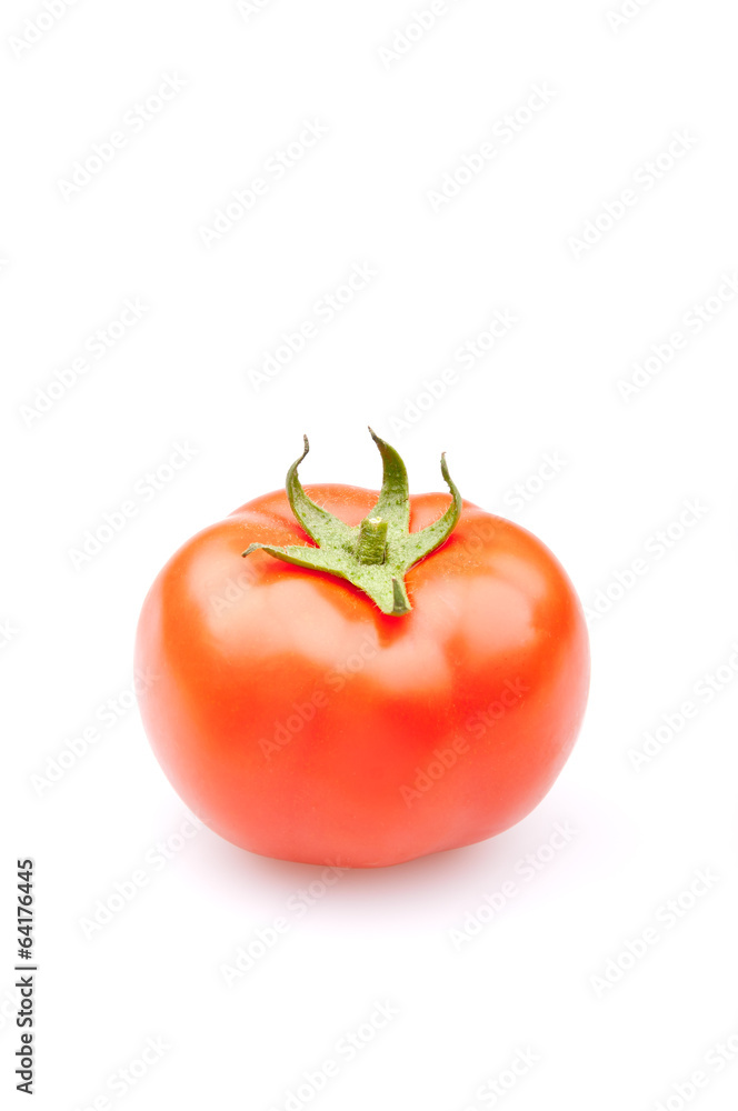 Bunch of fresh tomatoes ， Isolated on white background.