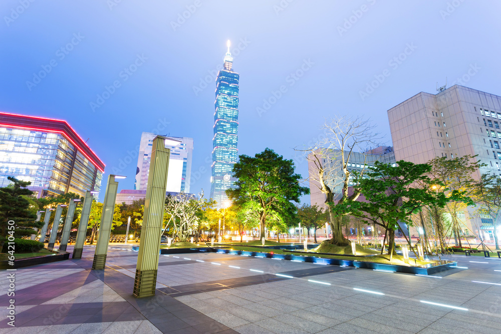 现代城市夜景