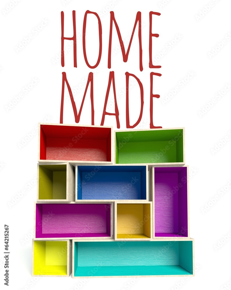 Home made, Art composition creative illustration