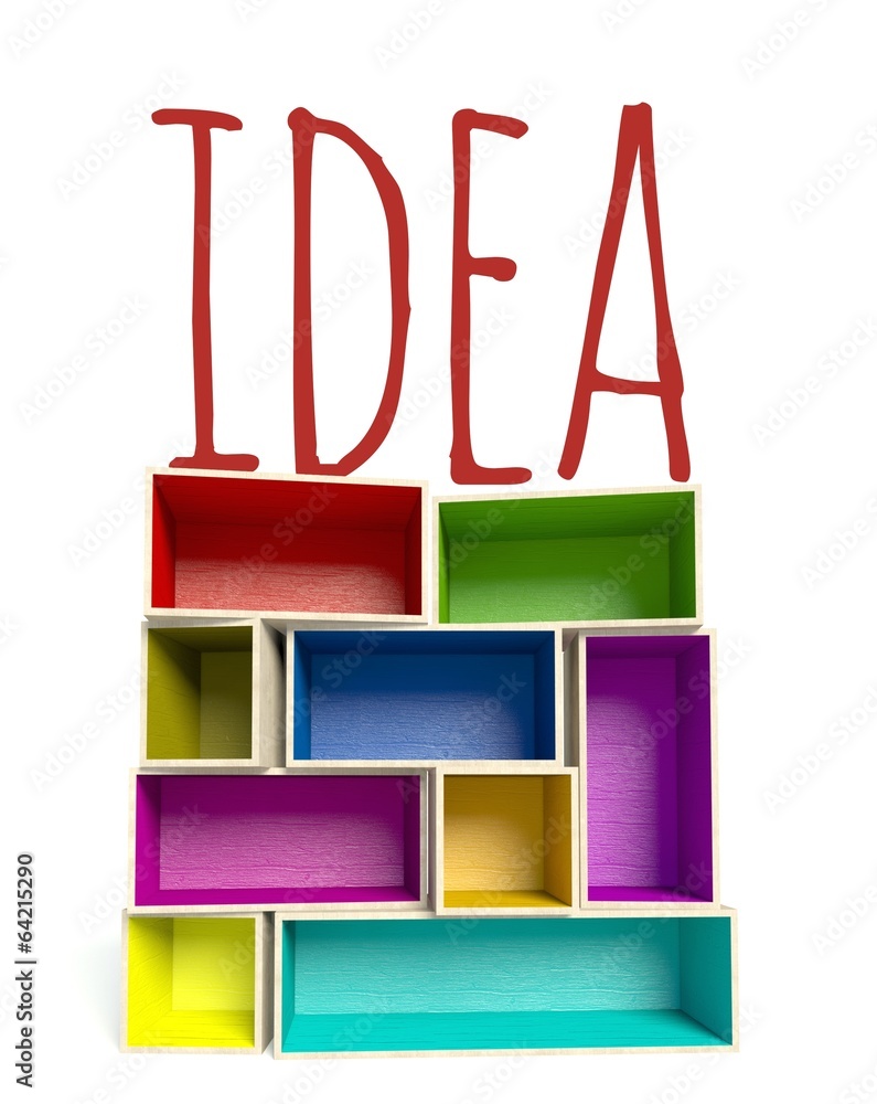 Idea, Art composition creative illustration