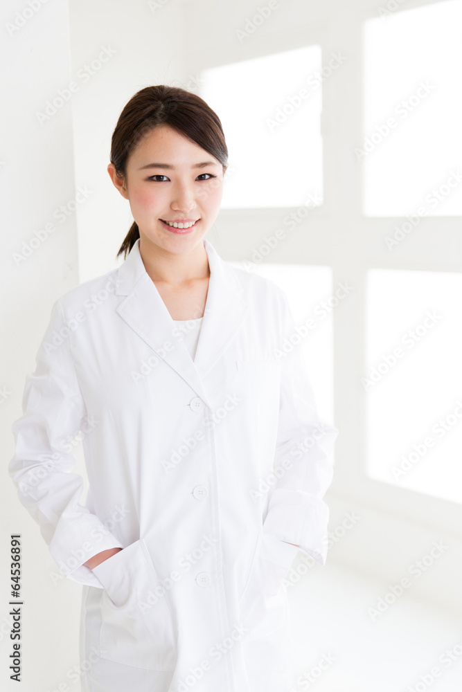 young asian doctor in the hospital