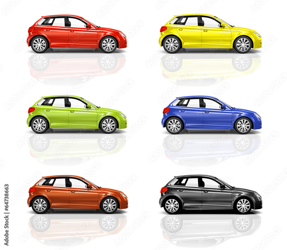 Collection of 3D Hatcback Cars