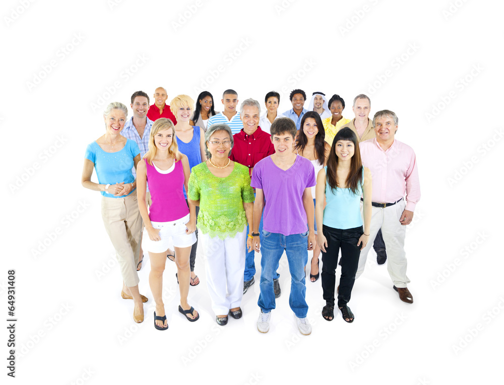 Group of Multiethnic Diverse Cheerful People