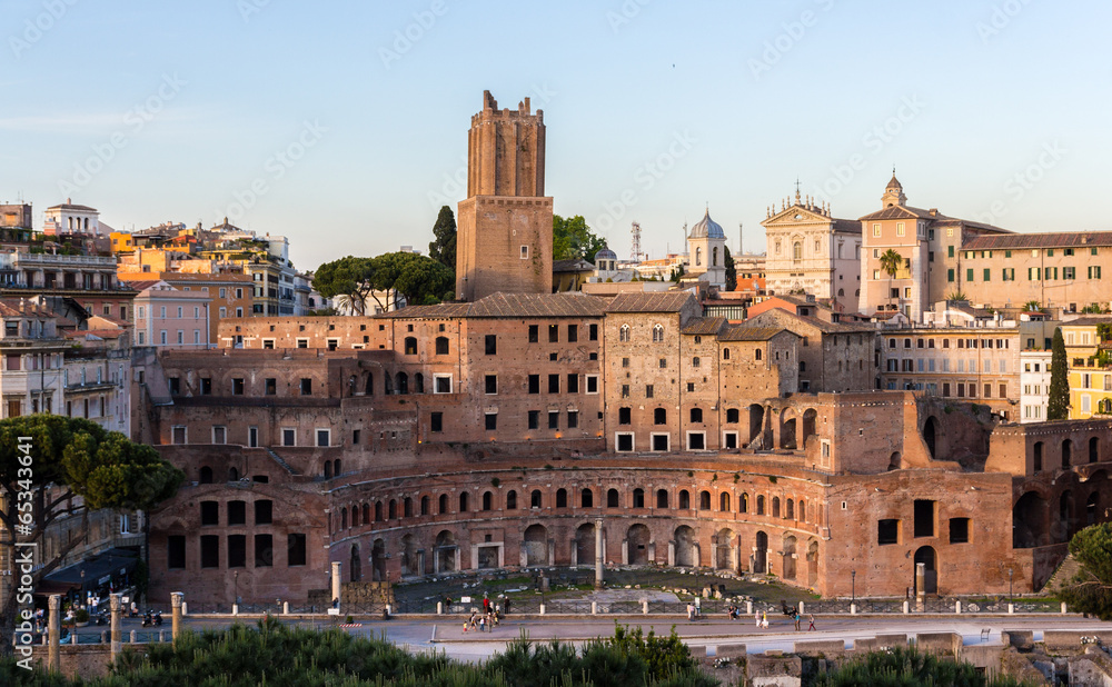 Trajans Market in Rome, Italy