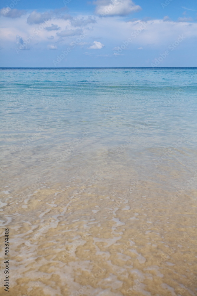 美丽的海洋沙滩夏日背景