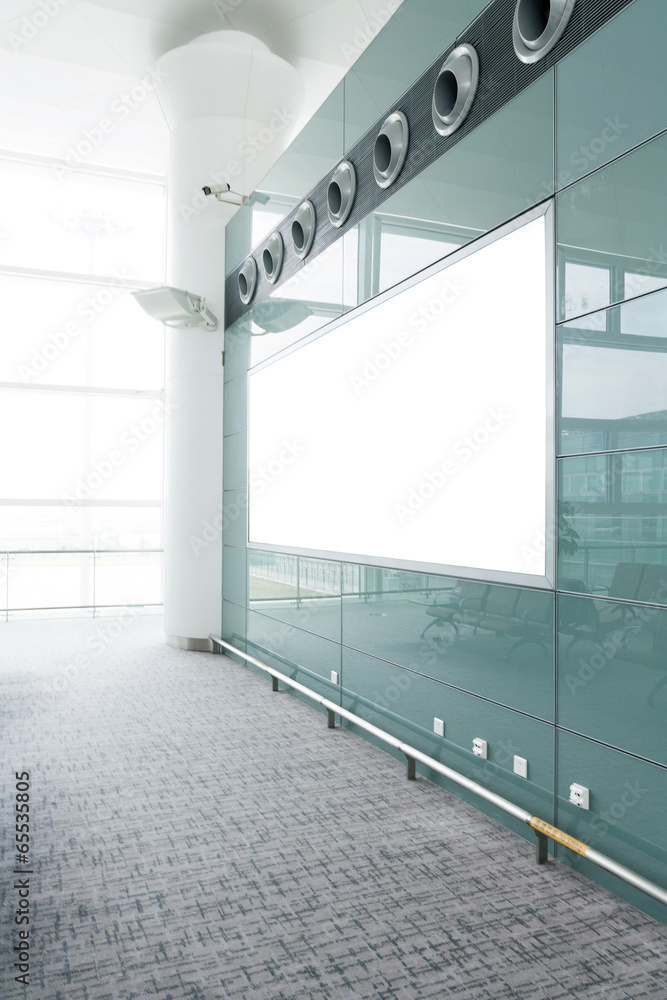 modern airport terminal waiting room