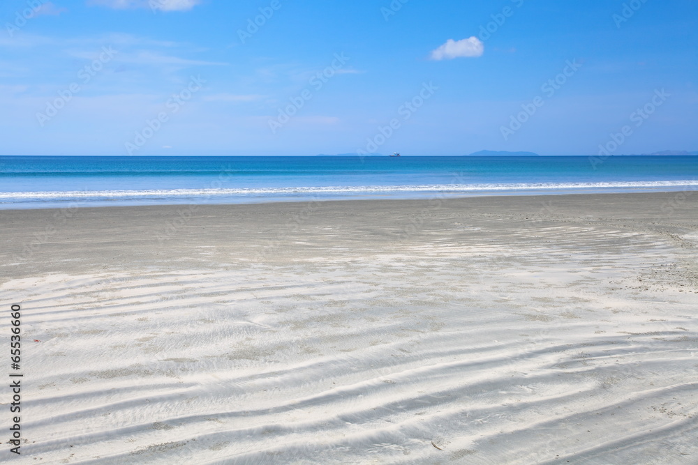 beautiful beach and tropical sea summer