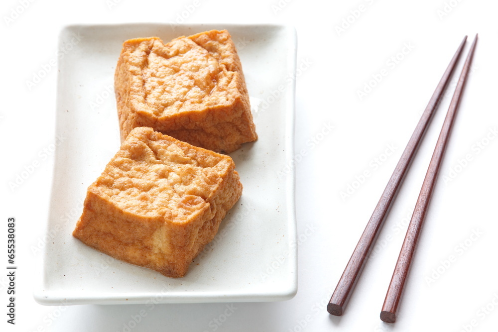 deep fried tofu bubble or bean curd tofu