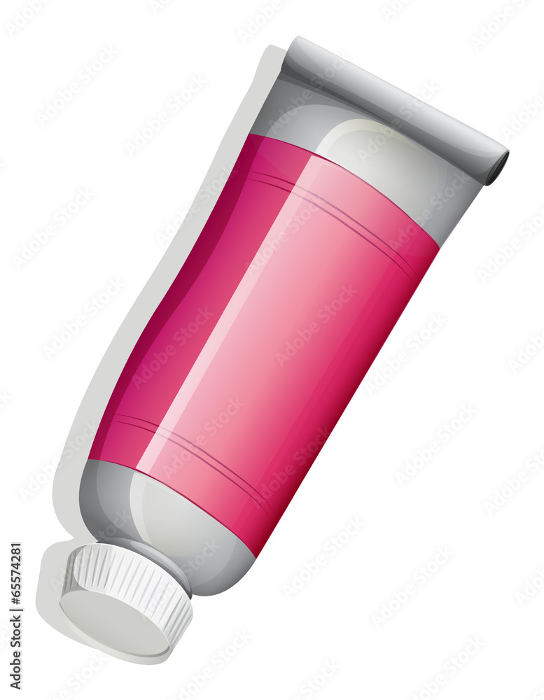 A topview of a medicine tube