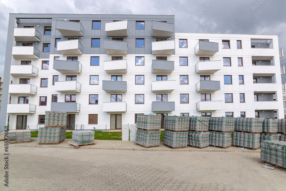 New residential area in construction, Poland