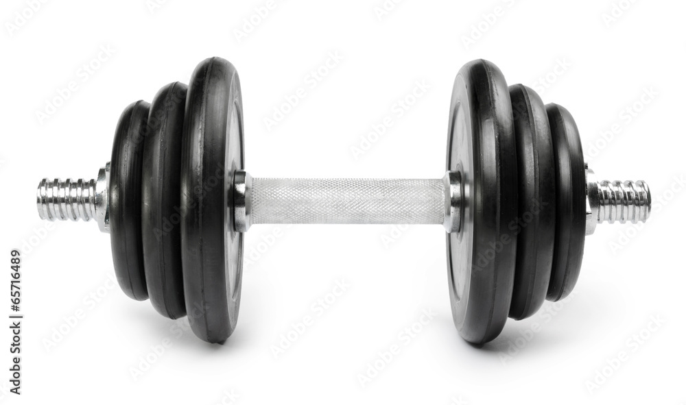 Dumbbell Isolated on White