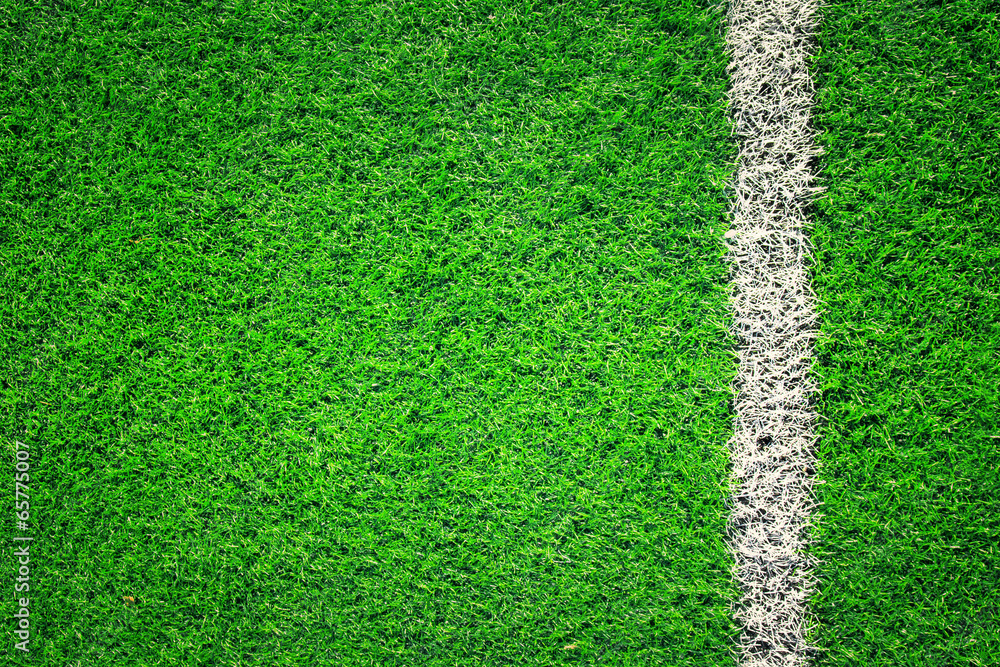 Artificial grass soccer background