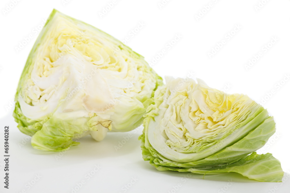 Close - up green fresh cabbage vegetable