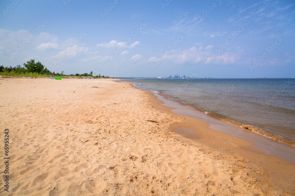 波兰波罗的海海滩