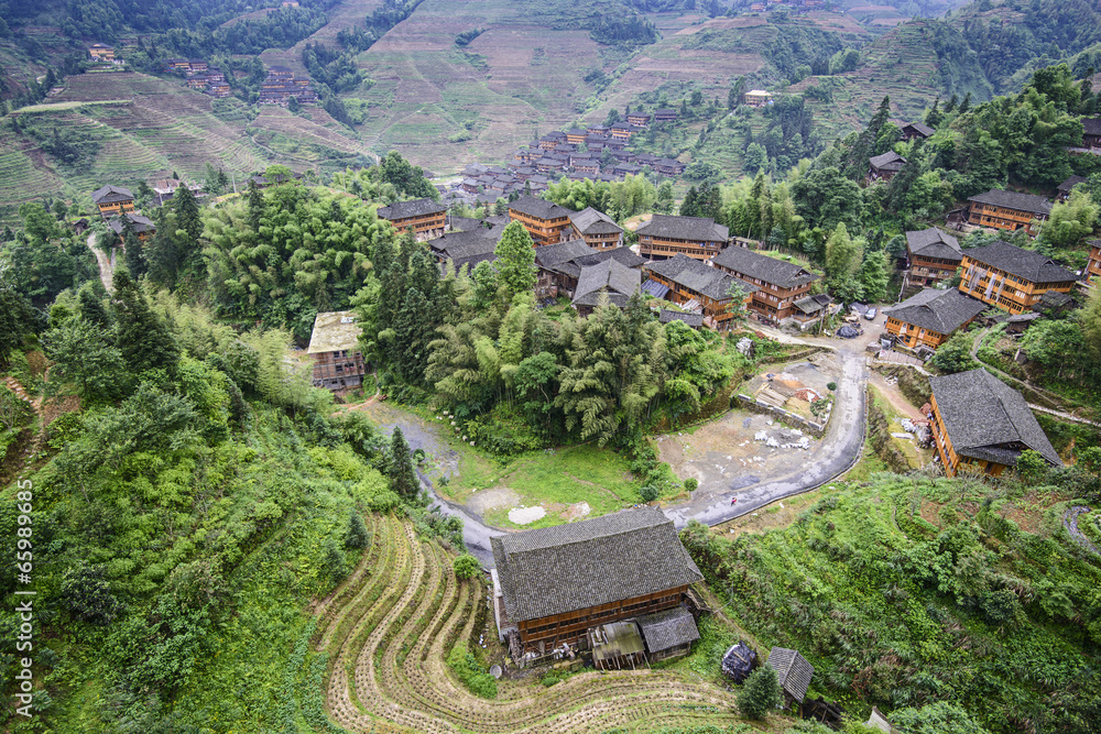 中国广西龙胜村