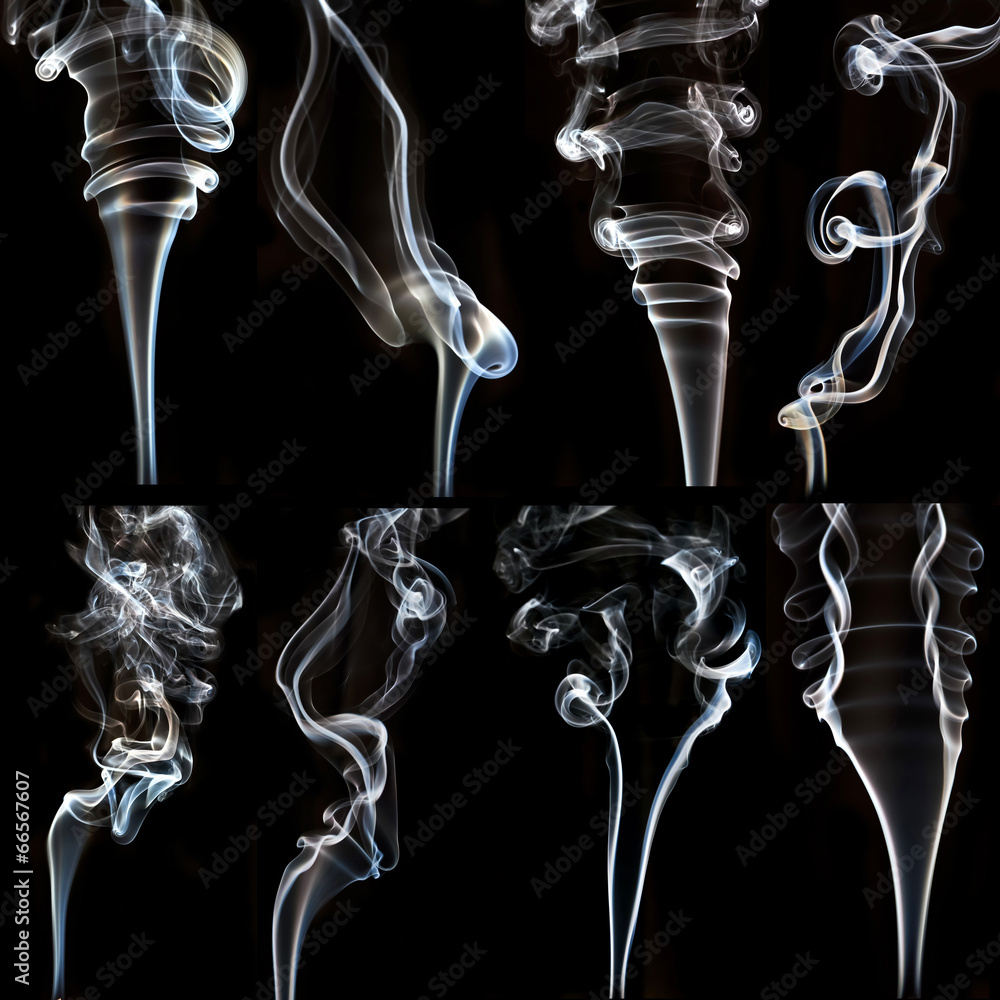 textured of incense smoke