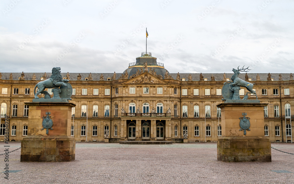 Neues Schloss (New Castle) in Stuttgart, Germany