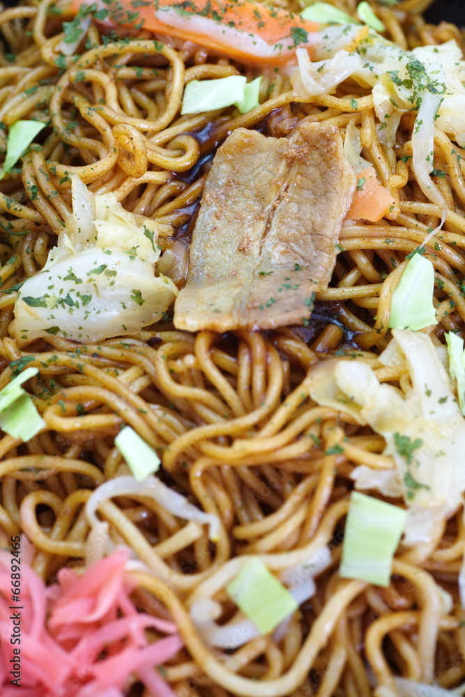 Japanese stir - fried noodle yakisoba